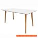 [OUTLET] Mesa de Jantar Retangular Veneza Branca 160 cm