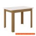 [OUTLET] Mesa de Jantar Retangular com Tampo MDP Bellagio Carvalho e Off White 108 cm