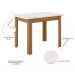 [OUTLET] Mesa de Jantar Retangular com Tampo MDP Bellagio Carvalho e Off White 108 cm