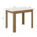 [OUTLET] Mesa de Jantar Retangular com Tampo MDP Bellagio Carvalho e Off White 108 cm