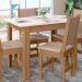 [OUTLET] Mesa de Jantar Retangular com Tampo MDP Bellagio Carvalho e Off White 108 cm