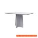 [OUTLET] Mesa de Jantar Retangular com Tampo de Vidro Anitta Off White 135 cm