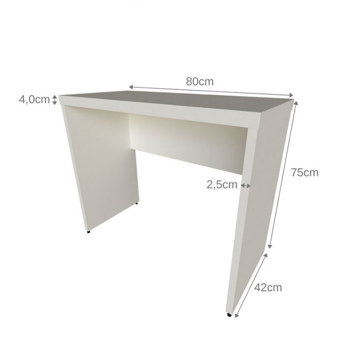 [OUTLET] Mesa para Notebook Natus Branca 80 cm
