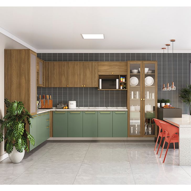 [OUTLET] Nicho para Microondas Botanic Nogueira