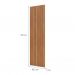 [OUTLET] Painel Ripado Decorativo Paris 250x90 Freijó