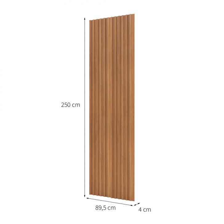 [OUTLET] Painel Ripado Decorativo Paris 250x90 Freijó