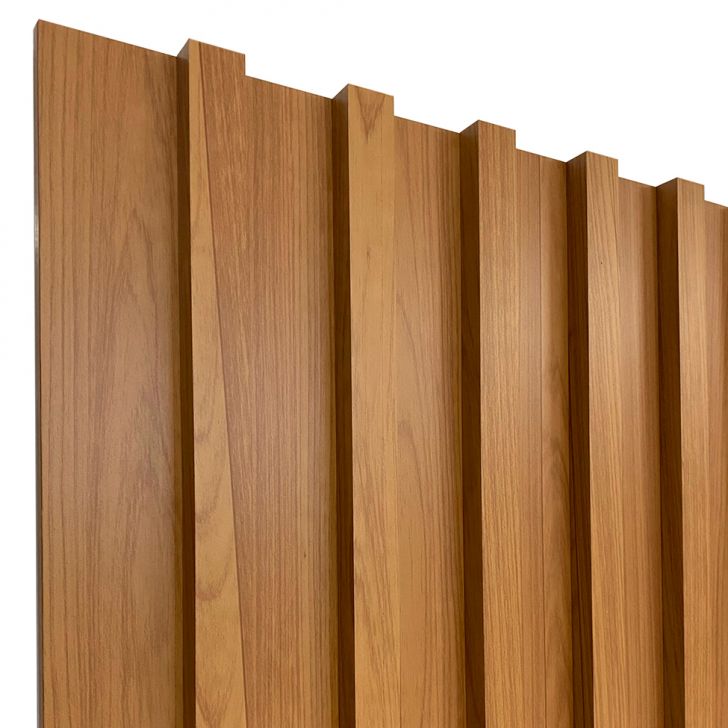[OUTLET] Painel Ripado Decorativo Paris 250x90 Freijó