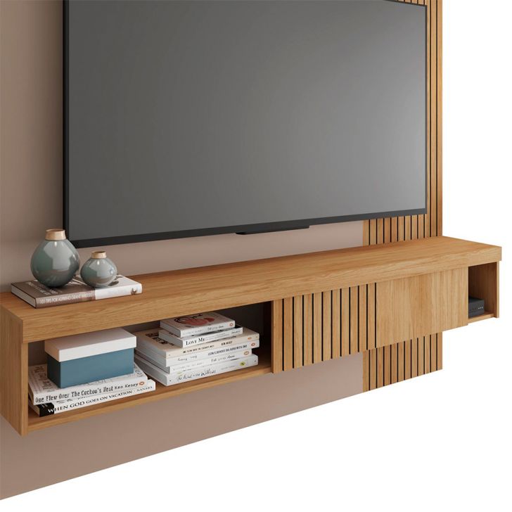 [OUTLET] Painel para TV até 65 Polegadas Jade 1 PT Buriti e Fendi 150 cm