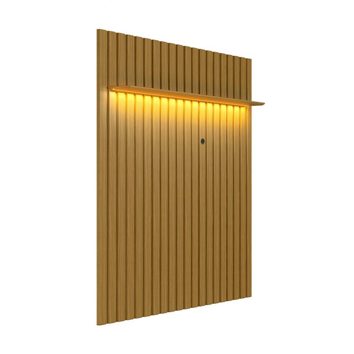 [OUTLET] Painel para TV até 70 polegadas Alanis com LED Cedro