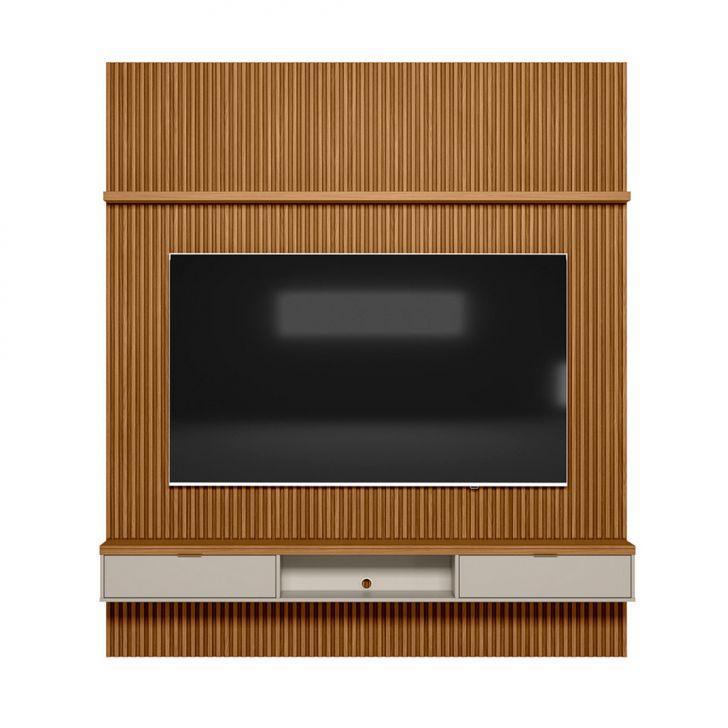 [OUTLET] Painel para TV até 75 Polegadas Anne 2 PT Nature e Off White 220 cm