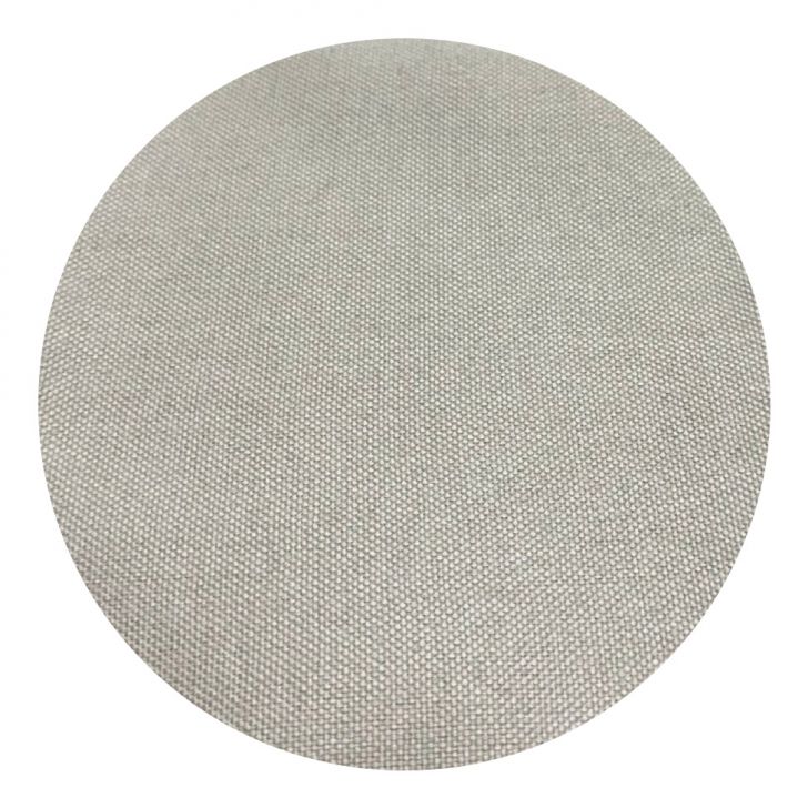 [OUTLET] Poltrona Parma Giratória Linho Off White e Castanho