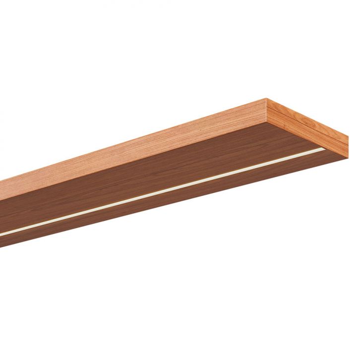 [OUTLET] Prateleira Mirele com Fita LED Freijó 180 cm