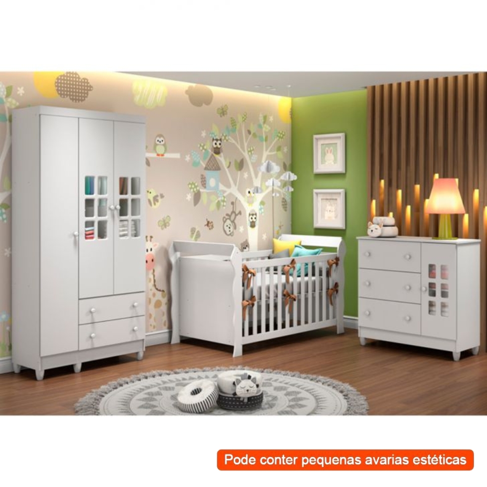 [OUTLET] Quarto Infantil Maria 4 PT 5 GV Branco