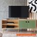 [OUTLET] Rack Amber 2 PT Savana e Alecrim 160 cm