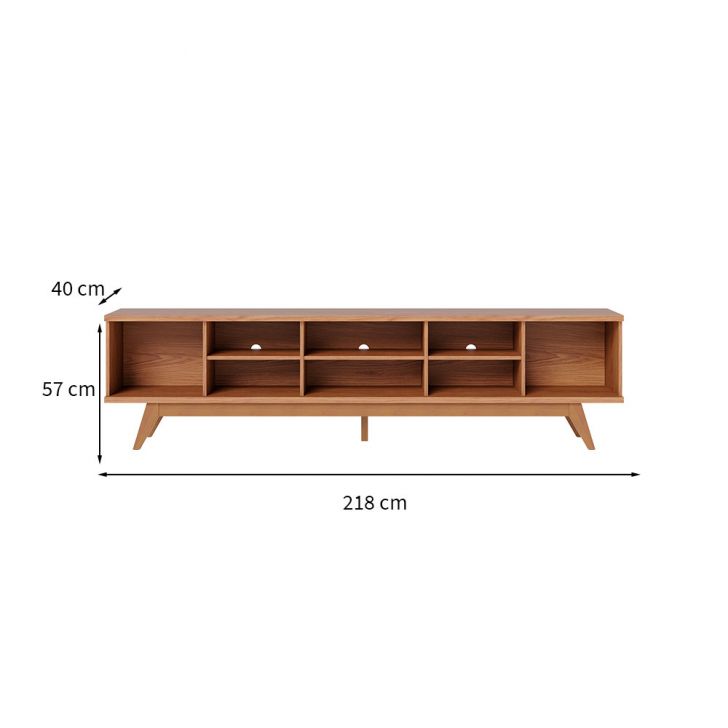 [OUTLET] Rack Fortaleza Freijó 218 cm