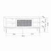 [OUTLET] Rack Industrial Buriti 1 PT Preto 135 cm