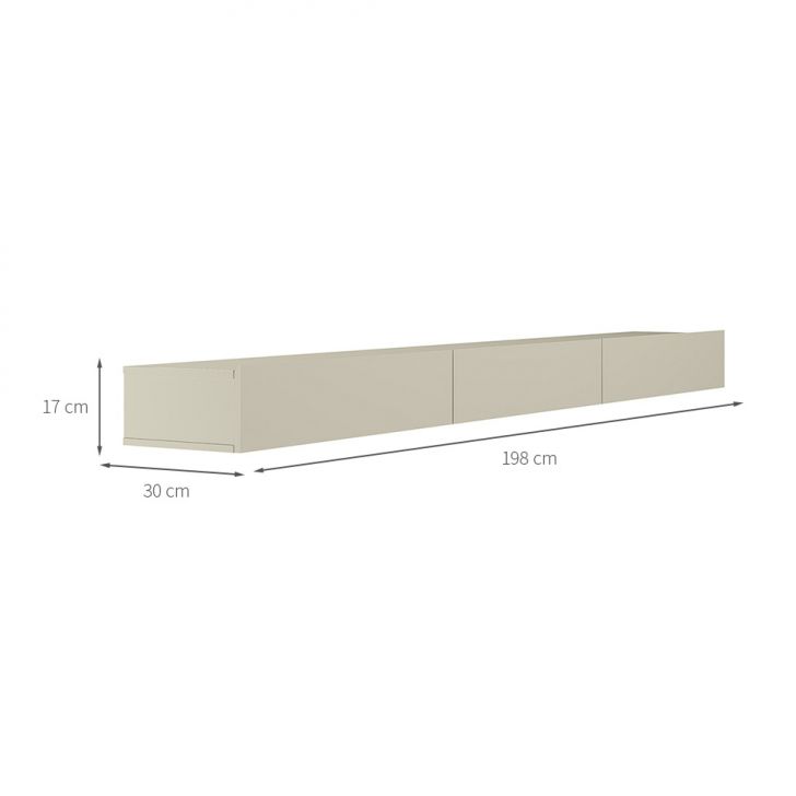 [OUTLET] Rack Suspenso para TV até 70 Polegadas Pamplona 1 PT 2 GV Off White