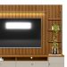 [OUTLET] Rack com Painel para TV até 75 Polegadas Ouro Preto 1 PT 2 GV Nature e Off White