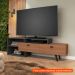 [OUTLET] Rack para TV até 60 Polegadas Sunset 2 PT Manchester e Grafite 180 cm