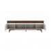 [OUTLET] Rack para TV até 75 Polegadas Flynt 3 PT Off White e Canela 220 cm