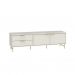 [OUTLET] Rack para TV até 75 Polegadas Yves 1 PT 2 GV Off White e Dourado 185 cm