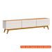 [OUTLET] Rack para TV até 85 Polegadas Mazza 3 Gavetas Branco e Cedro