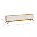 [OUTLET] Rack para TV até 85 Polegadas Mazza 3 Gavetas Branco e Cedro