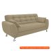 [OUTLET] Sofá 3 Lugares Larissa II Suede Bege