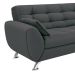 [OUTLET] Sofá 3 Lugares Larissa Suede Cinza