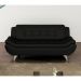 [OUTLET] Sofá 3 Lugares New Passion Couro Sintético Preto