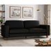 [OUTLET] Sofá 3 Lugares Rússia Couro Preto 240 cm