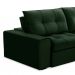 [OUTLET] Sofá 3 Lugares Retrátil e Reclinável Argos Veludo Verde