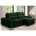 [OUTLET] Sofá 3 Lugares Retrátil e Reclinável Argos Veludo Verde