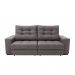 [OUTLET] Sofá 3 Lugares Retrátil e Reclinável Biarritz Suede Castanho