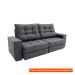 [OUTLET] Sofá 3 Lugares Retrátil e Reclinável Biarritz Suede Grafite