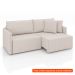 [OUTLET] Sofá 3 Lugares Retrátil e Reclinável Malta Linho Cru 200 cm