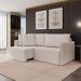 [OUTLET] Sofá 3 Lugares Retrátil e Reclinável Malta Linho Cru 200 cm