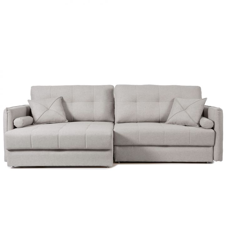 [OUTLET] Sofá 3 Lugares Retrátil e Reclinável Prime Linho Cinza 210 cm