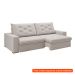 [OUTLET] Sofá 4 Lugares Retrátil e Reclinável Flexforma Premier Veludo Marfim 250 cm