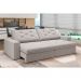 [OUTLET] Sofá 4 Lugares Retrátil e Reclinável Flexforma Premier Veludo Marfim 250 cm