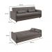 [OUTLET] Sofá-Cama Casal 3 Lugares Ipanema com Baú Linho Cinza