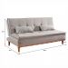 [OUTLET] Sofá-Cama Casal 3 Lugares Nice Linho Cinza 186 cm