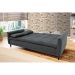 [OUTLET] Sofá-Cama Casal 3 Lugares Sofia Suede Grafite