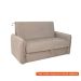 [OUTLET] Sofá-Cama Casal com Baú 2 Lugares Zaia Suede Bege
