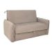 [OUTLET] Sofá-Cama Casal com Baú 2 Lugares Zaia Suede Bege