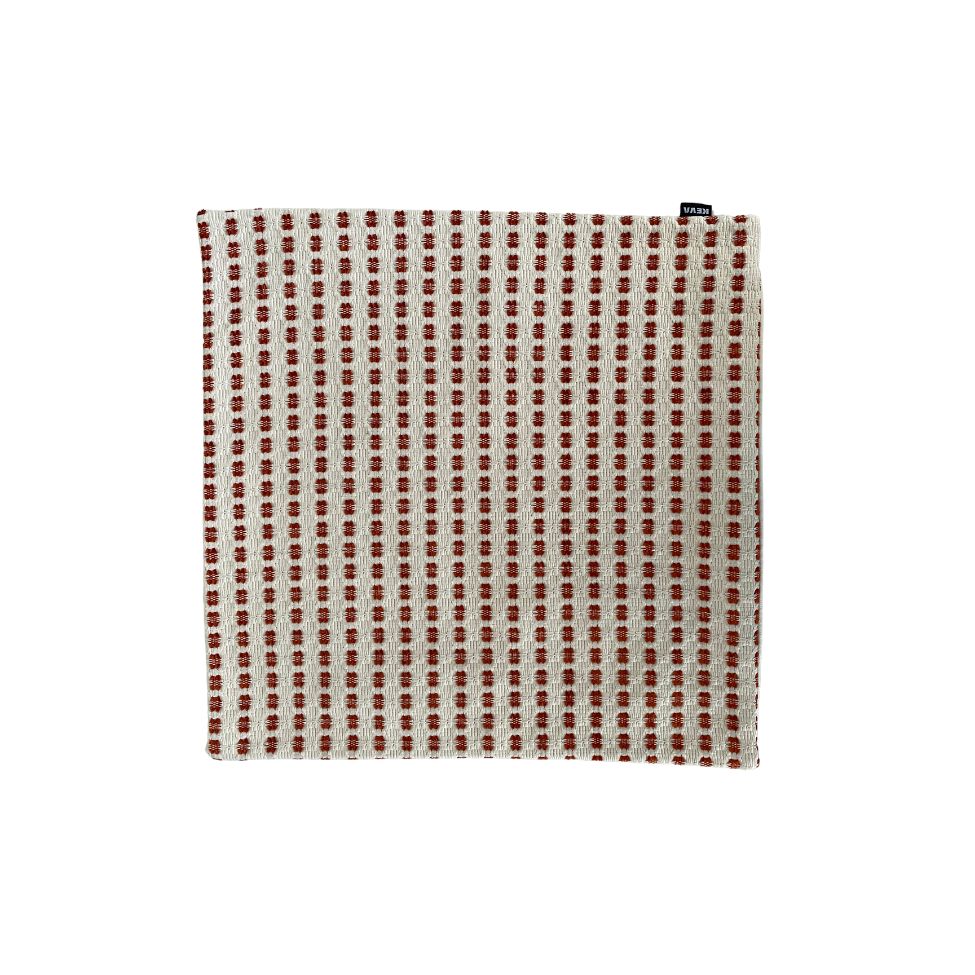 Almofada Toulon II Jacquard Terracota e Cru 45x45 cm