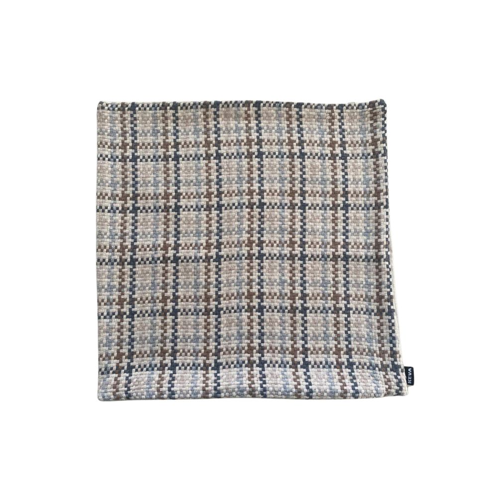 Almofada Vicky Jacquard Marrom e Bege 45x45 cm