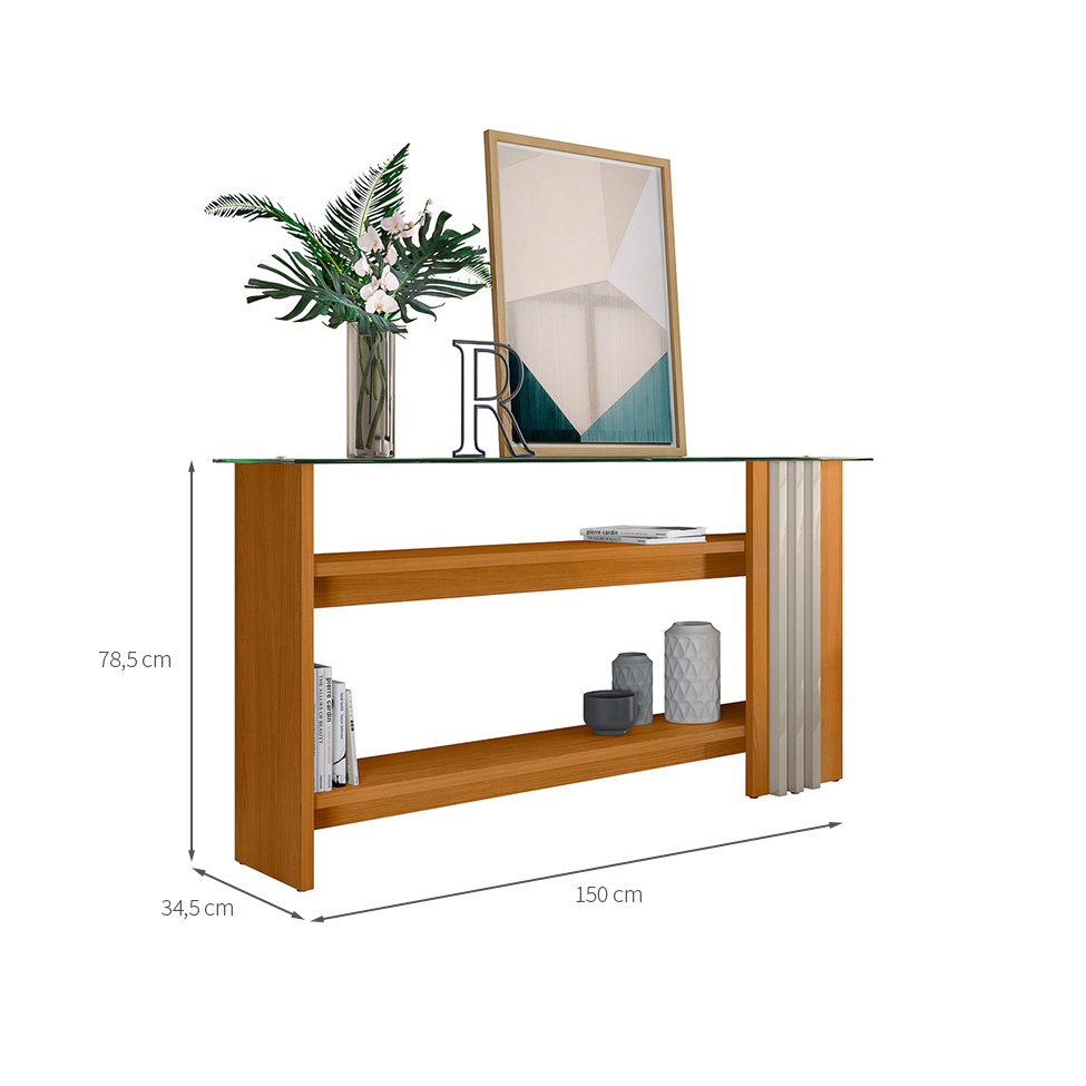 Aparador Frizz Cinamomo e Off White