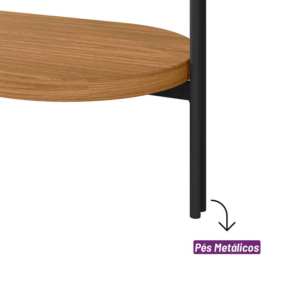Aparador Mônaco Flex Nature e Tauari