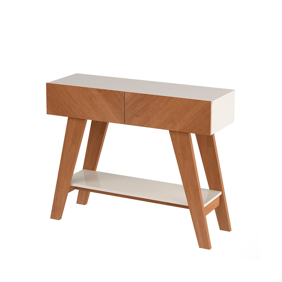 Aparador Malibu 2 Portas Cinamomo e Off White